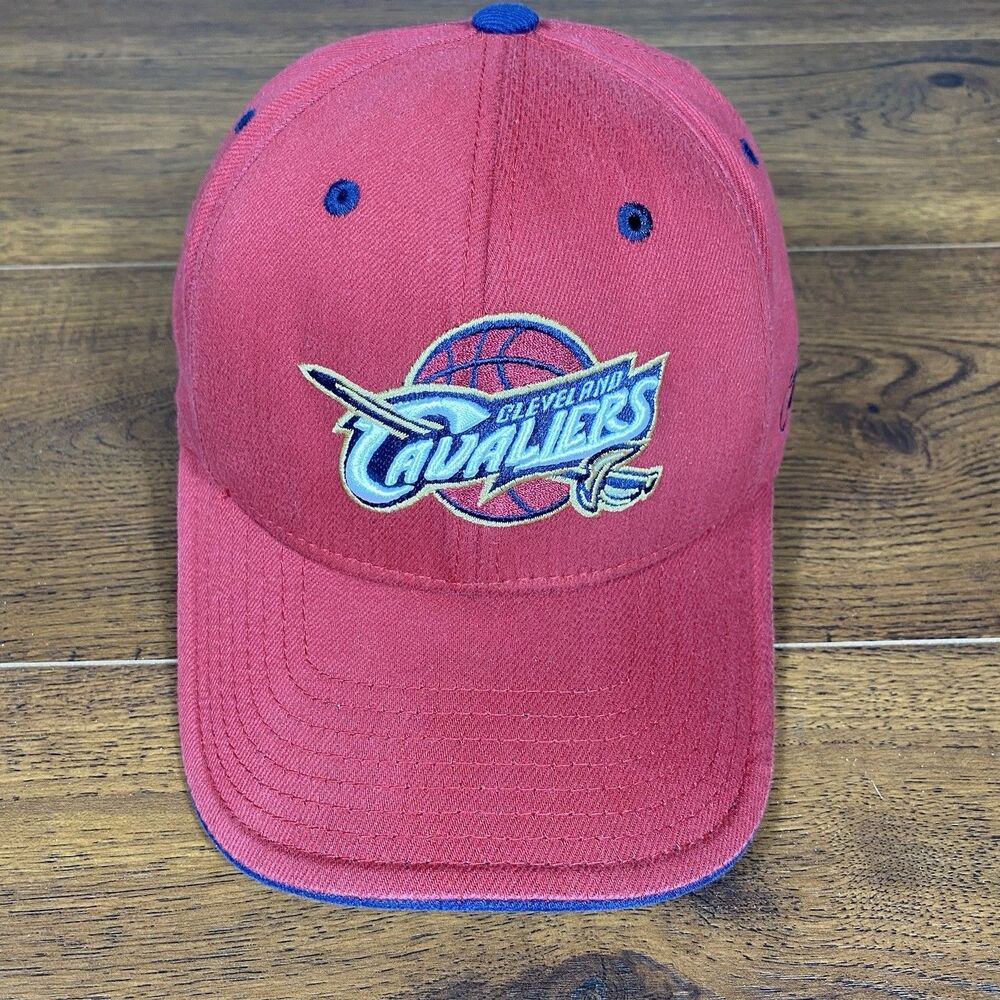 Reebok Cleveland Cavaliers Hat NBA Red Cap Fitted Basketball
